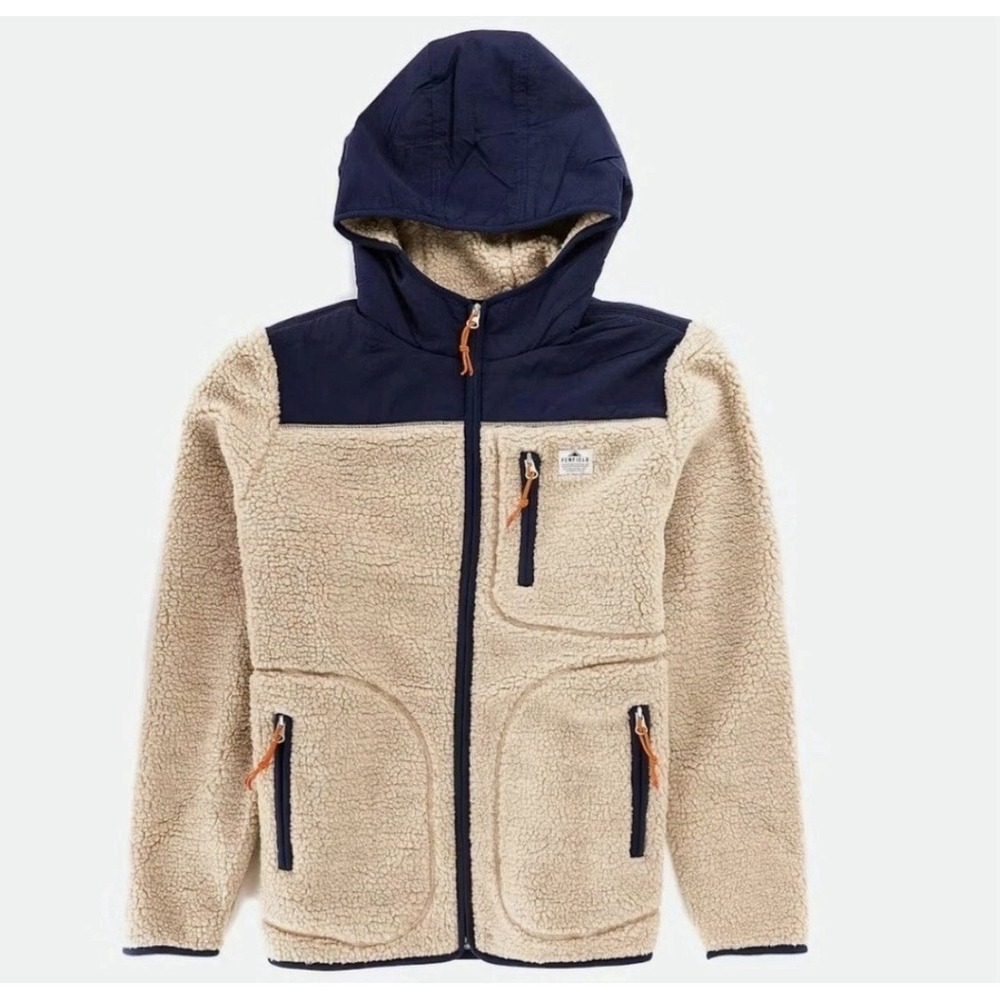 Penfield Carson Hooded Fleece-Tan Sherpa Outdoor
